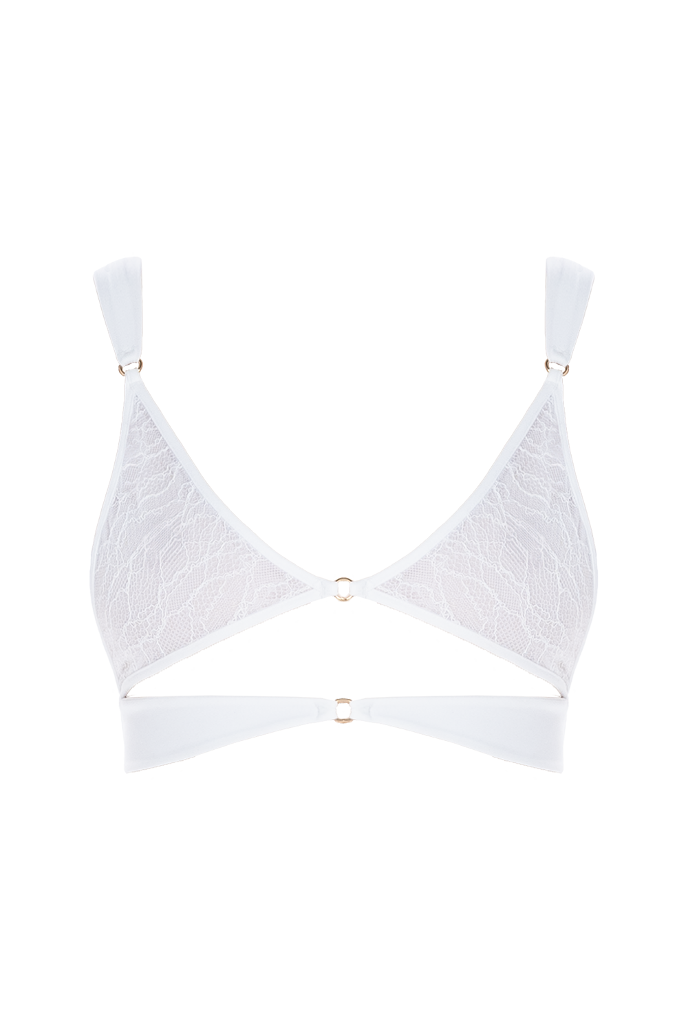 Liana Beyaz Dantel Bralet - 0