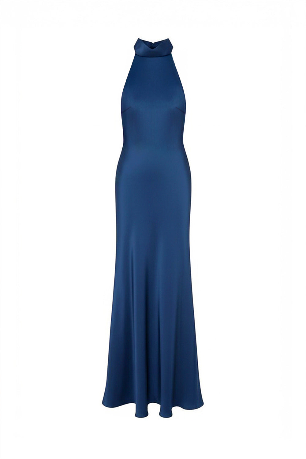Limited Edition Last Sapphire – Mavi Uzun Saten Elbise - 5