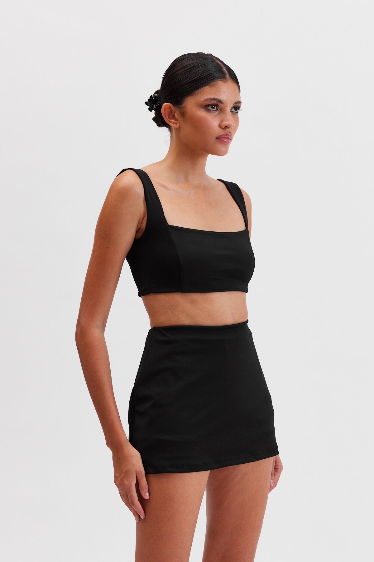 Viva Crop Top, Siyah - 2
