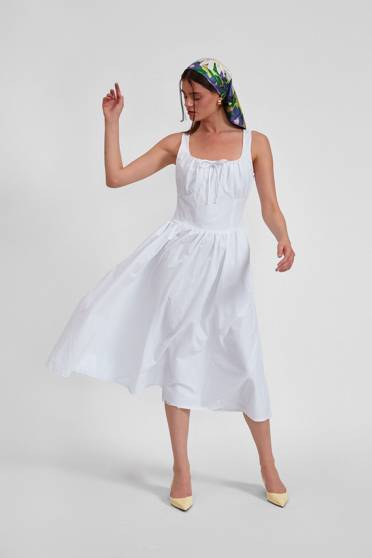 Daisy Elbise, Beyaz - 2