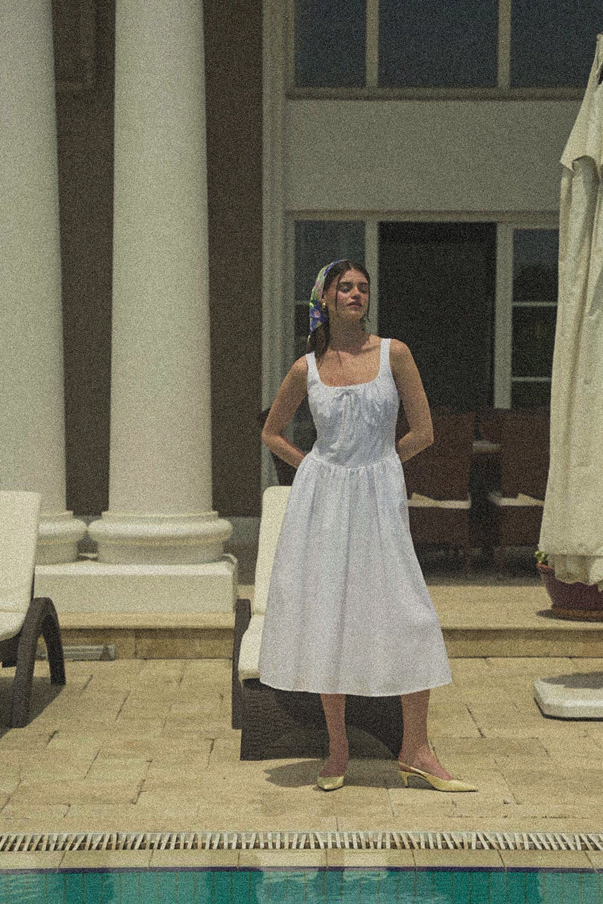 Daisy Elbise, Beyaz - 3