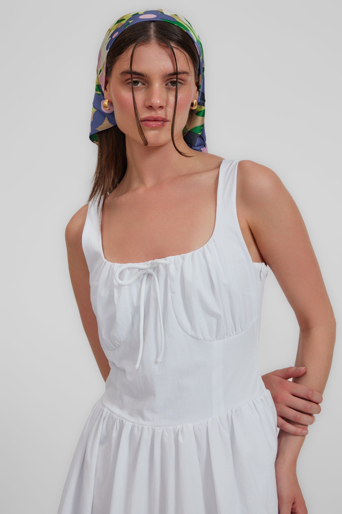 Daisy Elbise, Beyaz - 8