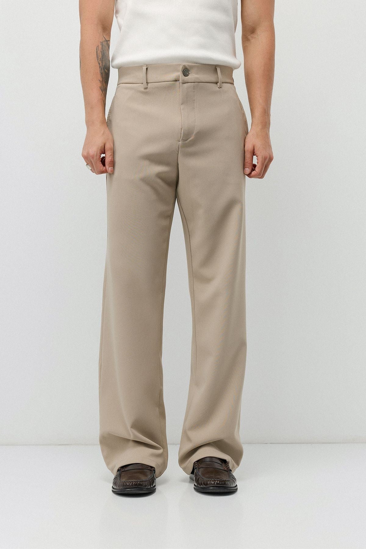 Yüksek Bel Flare Fit Pantolon - 1