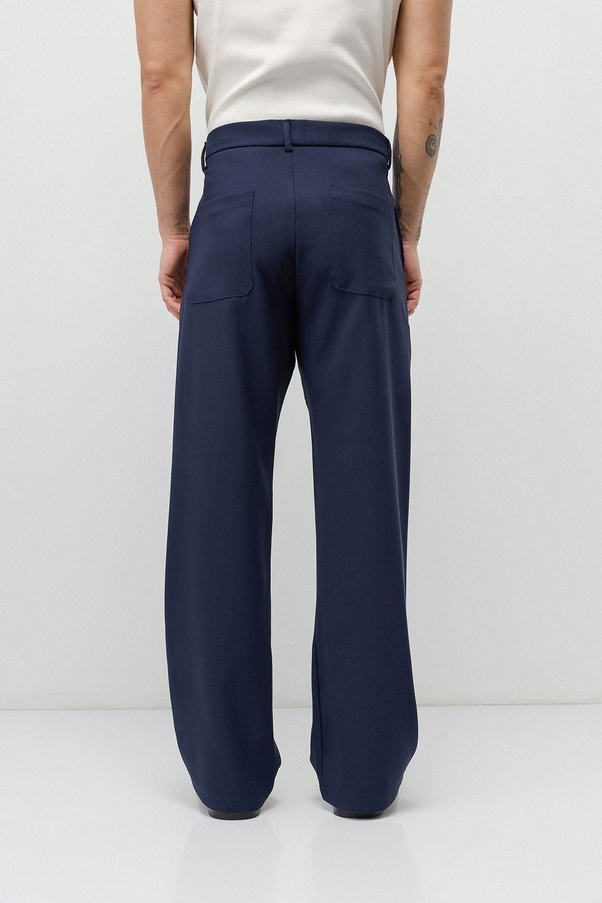 Yüksek Bel Flare Fit Pantolon - 5