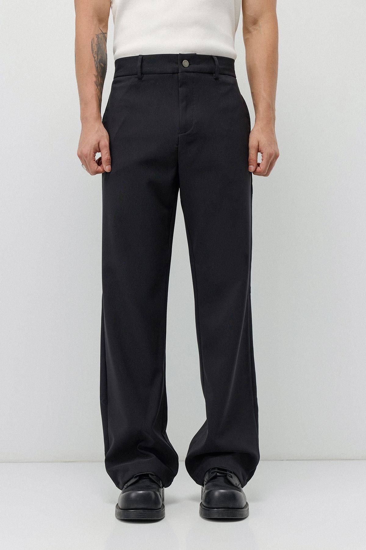 Yüksek Bel Flare Fit Pantolon - 6