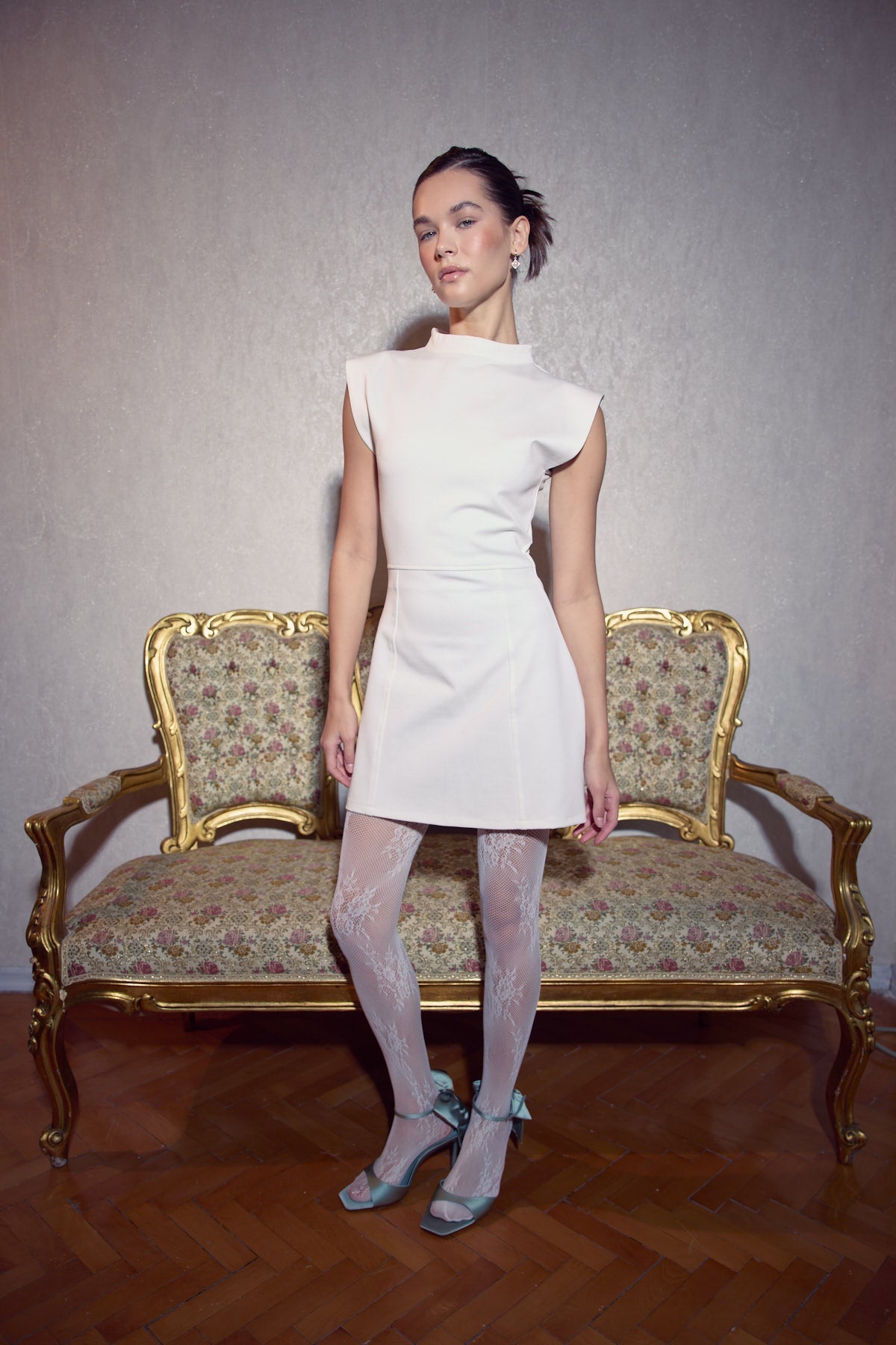 Lulu Elbise - Ekru - 1