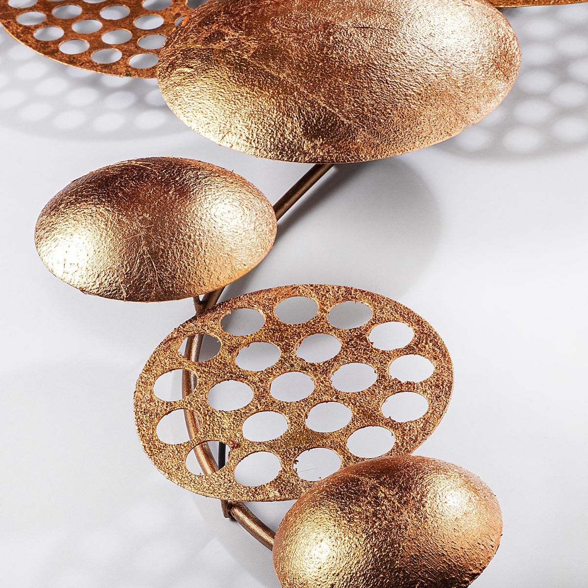 Dekoratif Metal Duvar Tablosu, Mat Bakır - 45x82 cm - 1