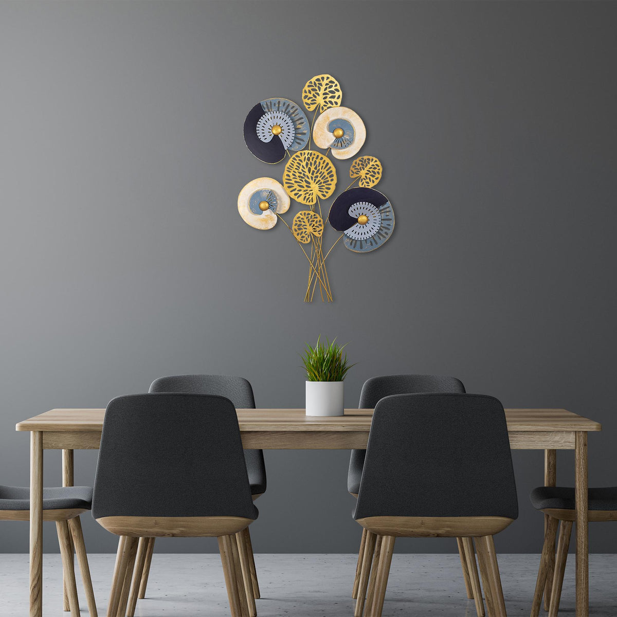 Dekoratif Metal Duvar Tablosu - 68x100 cm - 2