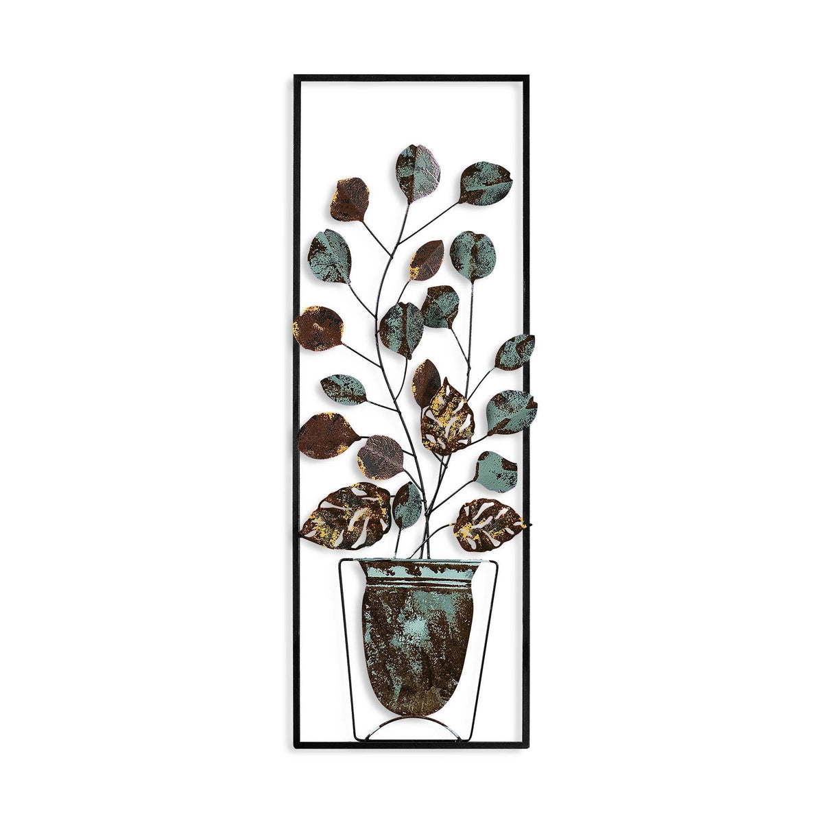 Dekoratif Metal Duvar Tablosu - 32x90 cm - 5