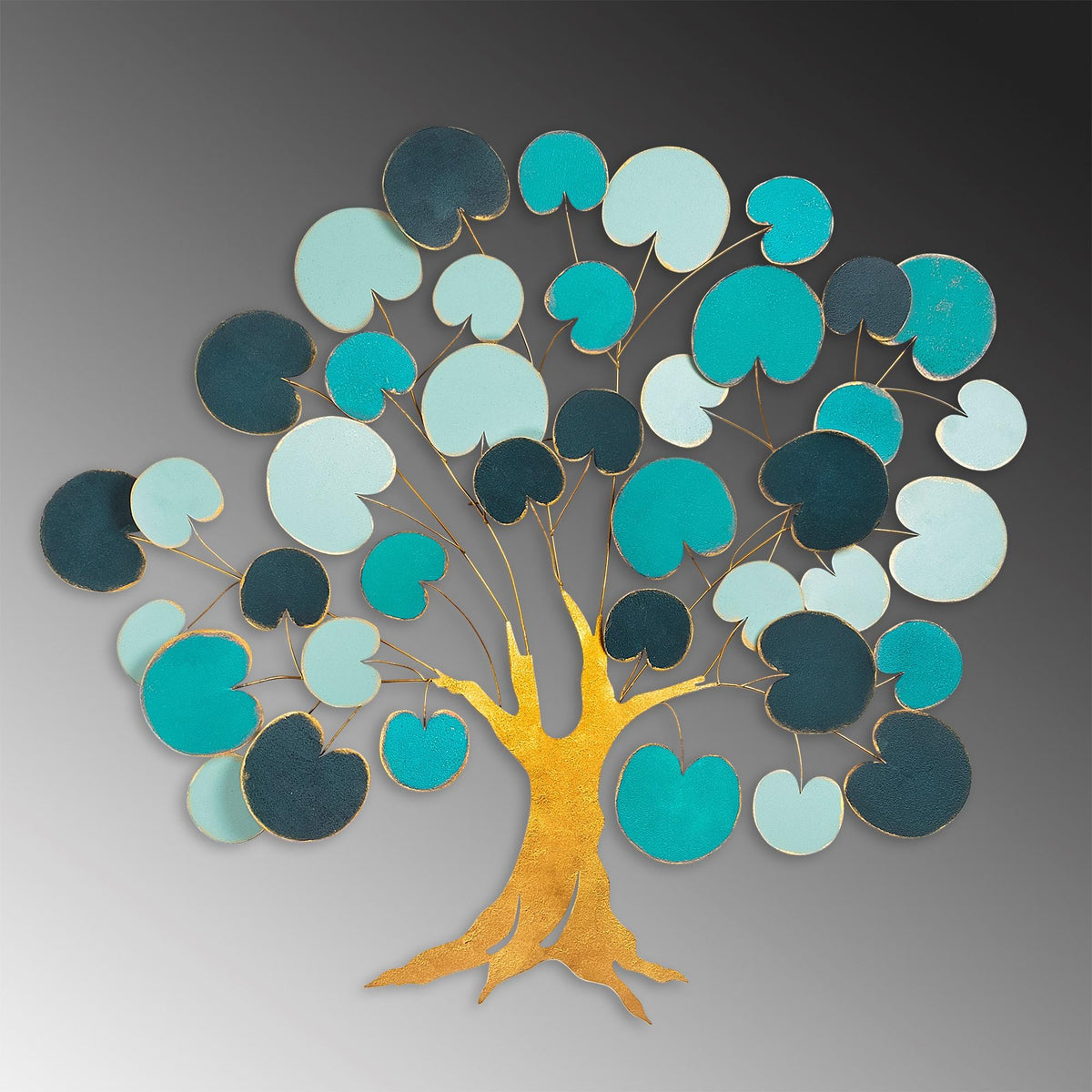 Dekoratif Metal Duvar Tablosu - 110x105 cm - 3