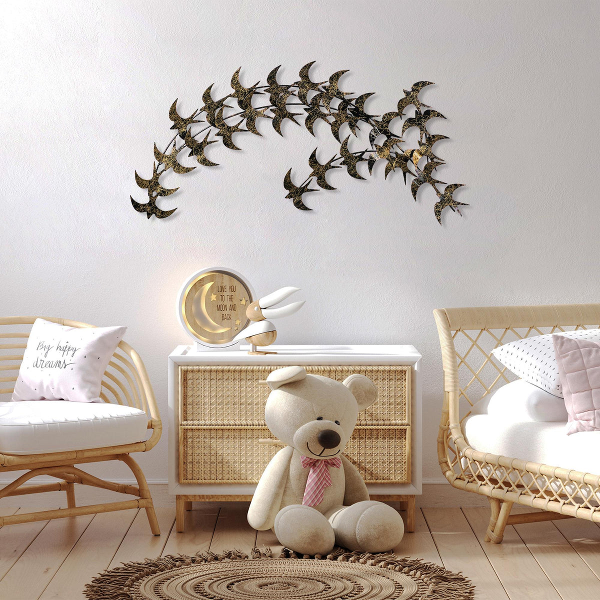 Dekoratif Metal Duvar Tablosu - 75x136 cm - 0