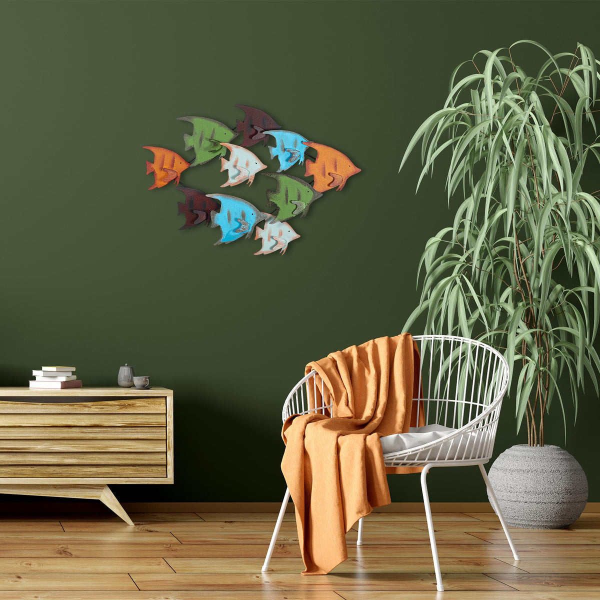 Dekoratif Metal Duvar Tablosu - 83x58 cm - 1