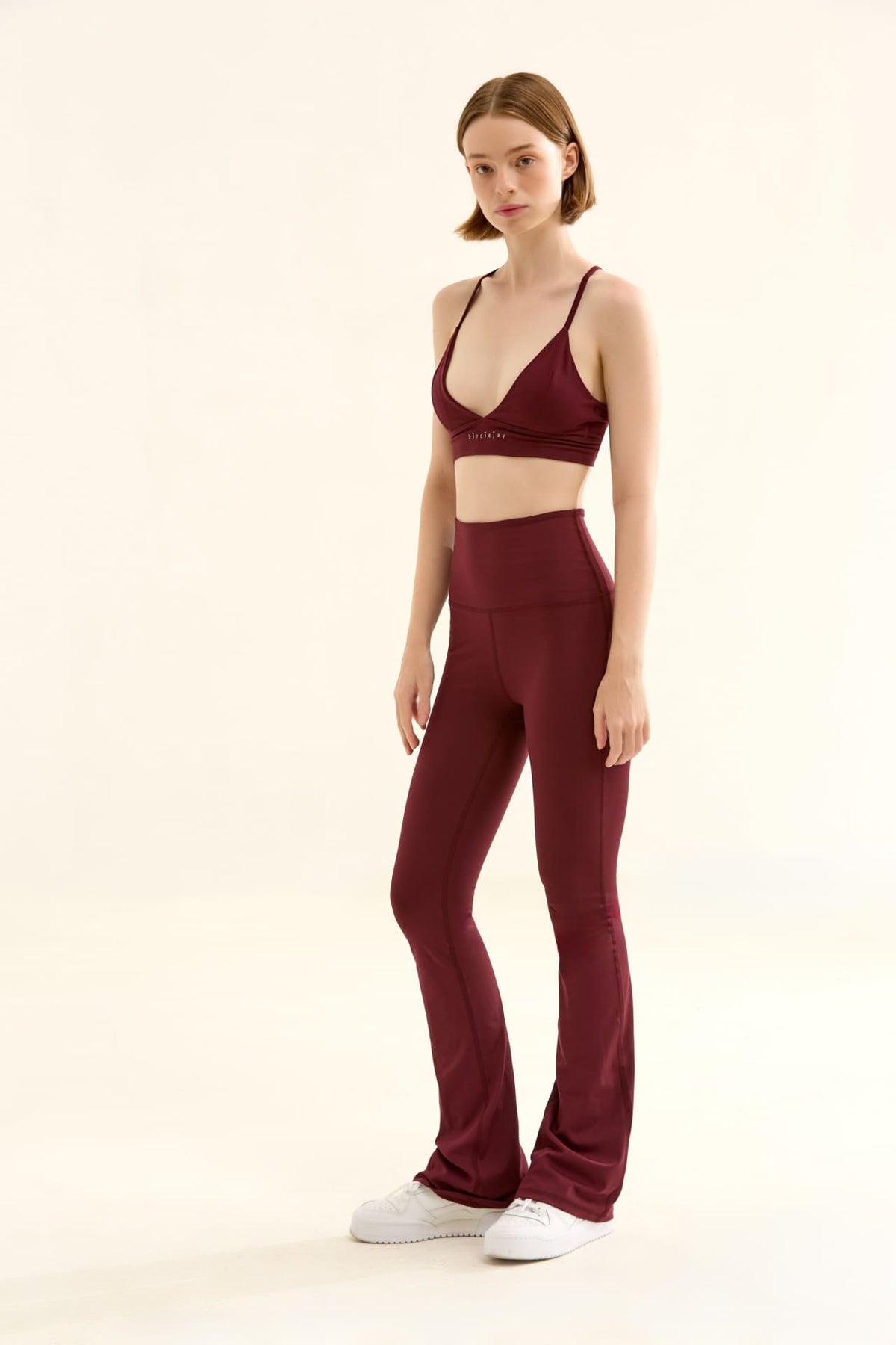 Triangle Spor ve Yoga Sütyeni, Bordo - 3