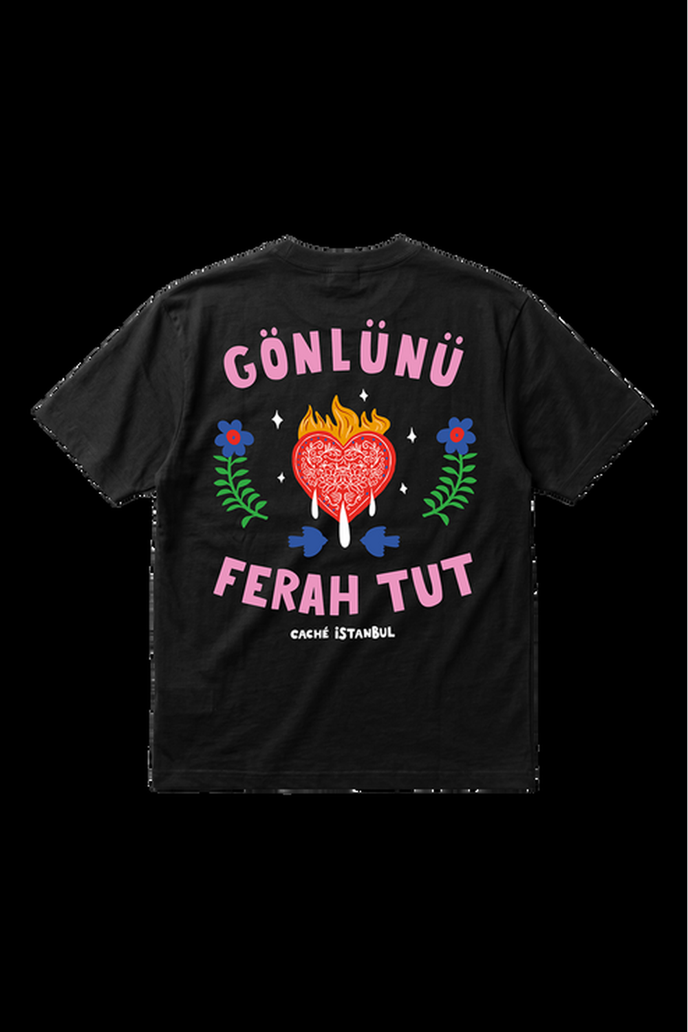 Gönlünü Ferah Tut Unisex Oversize Tshirt - 0
