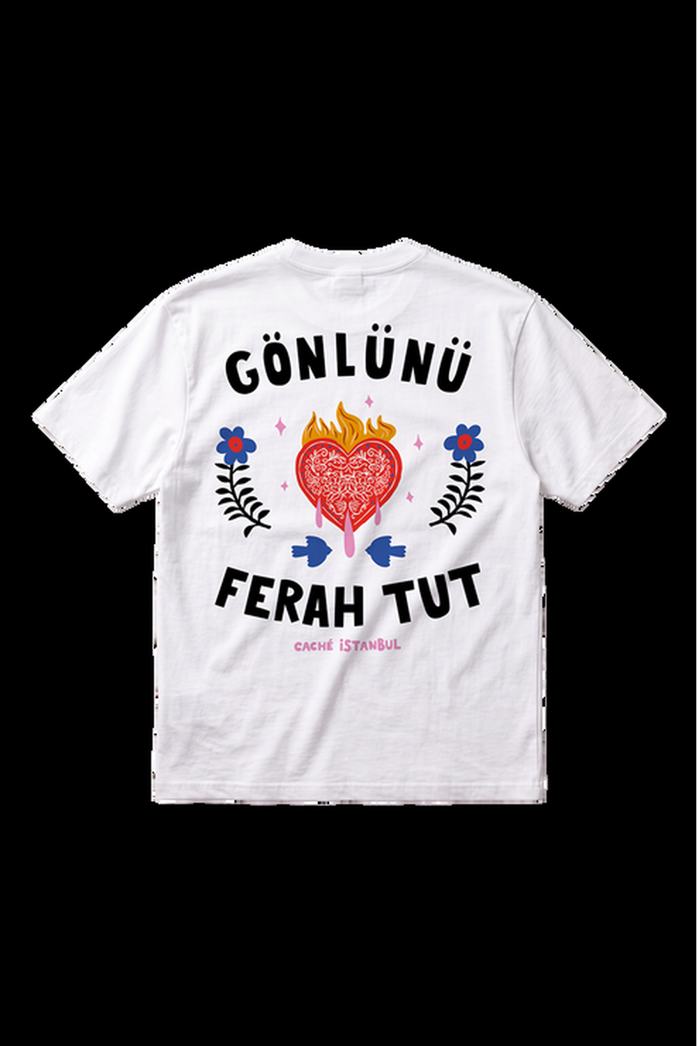 Gönlünü Ferah Tut Unisex Oversize Tshirt - 3