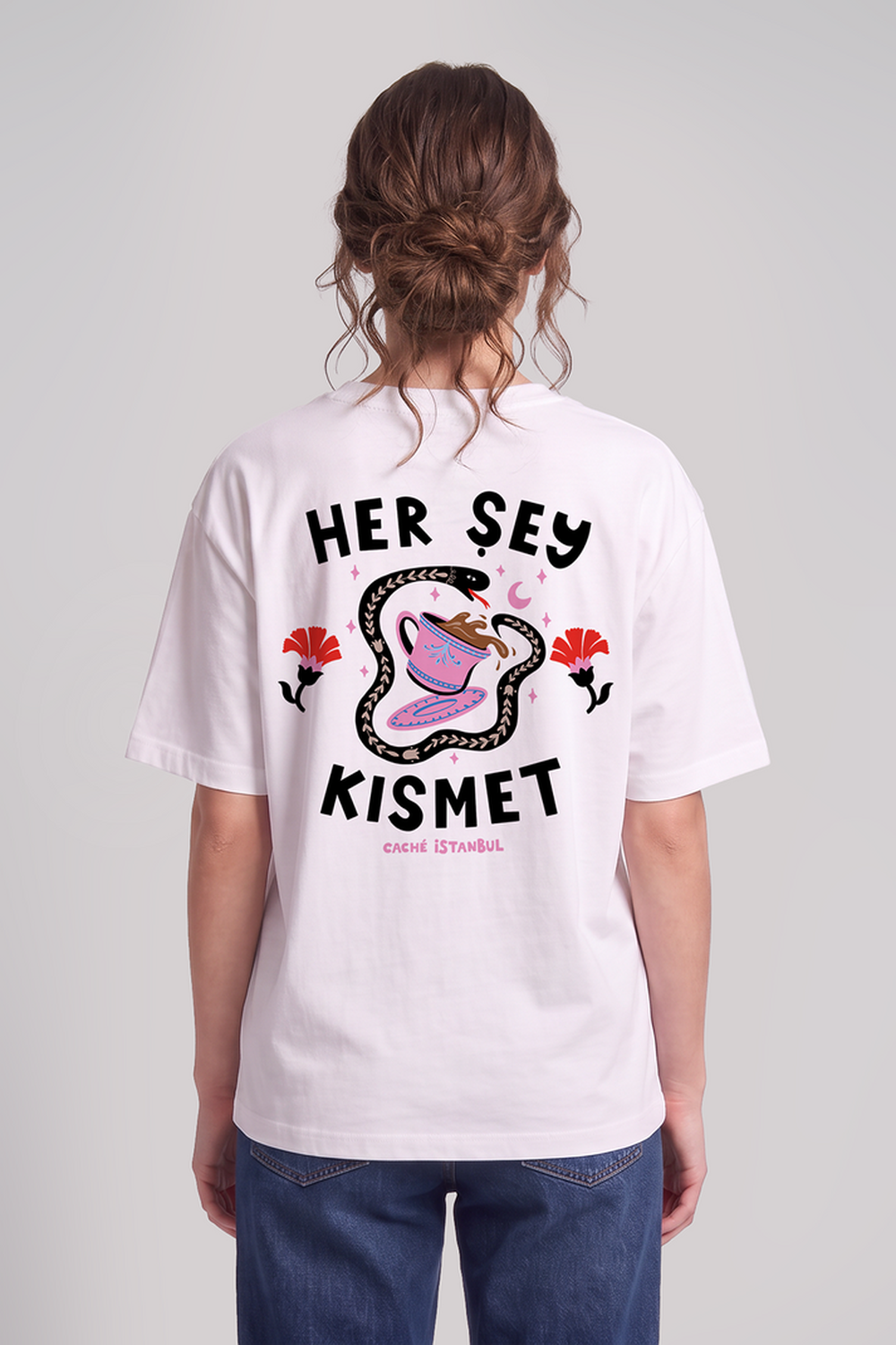 Her Şey Kısmet Unisex Oversize Tshirt - 6