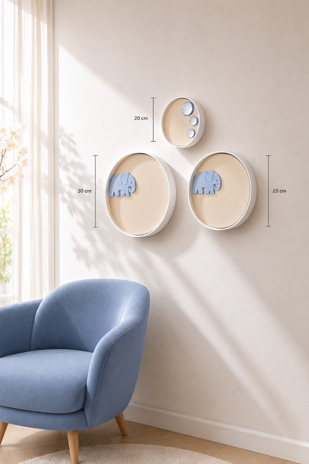 Miniwall Fil Duvar Dekoru - 3'lü Set - 2