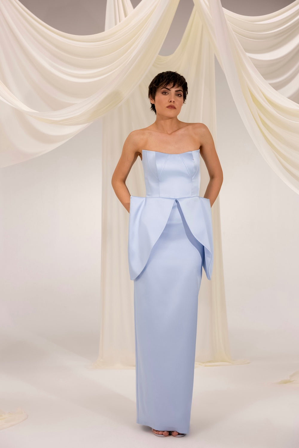 Francesca Maxi Elbise, BEBEK MAVİSİ - 0