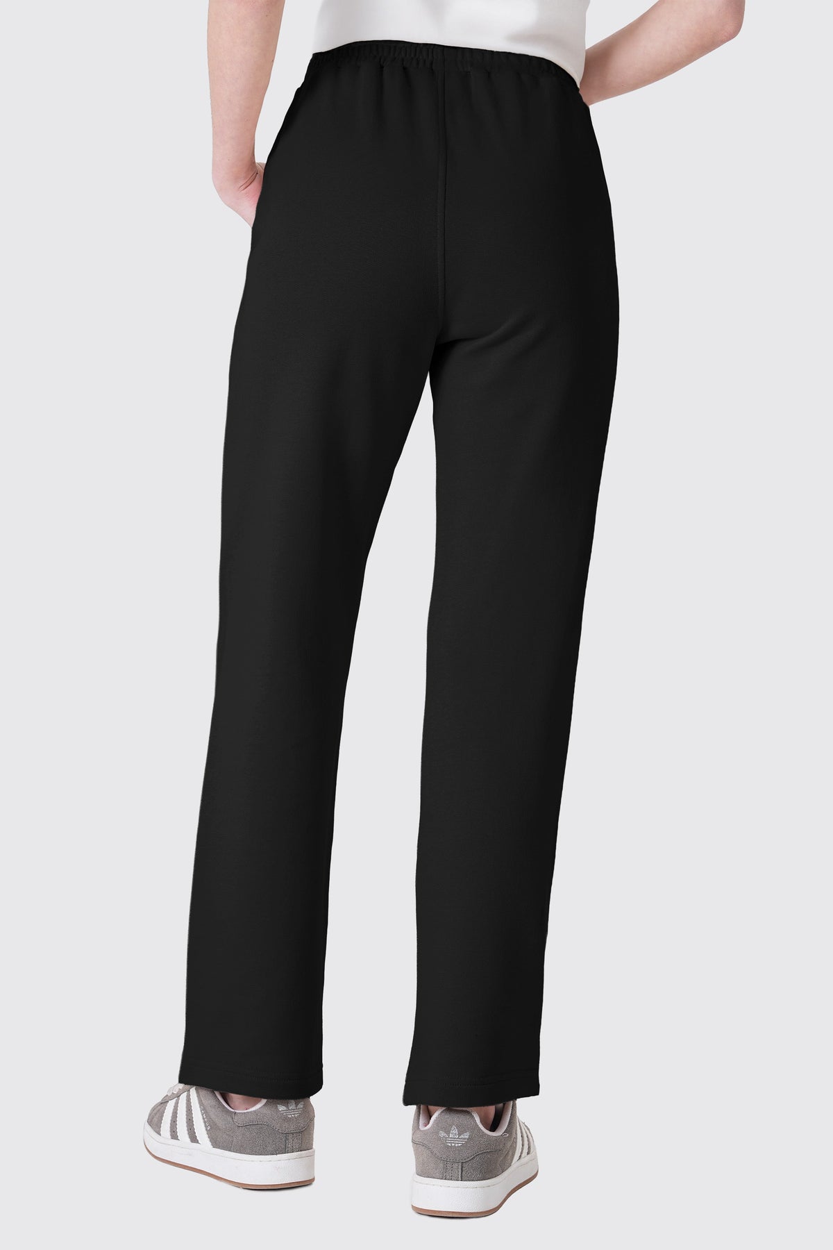 Straight Fit Kadın Eşofman Altı, Siyah - 4