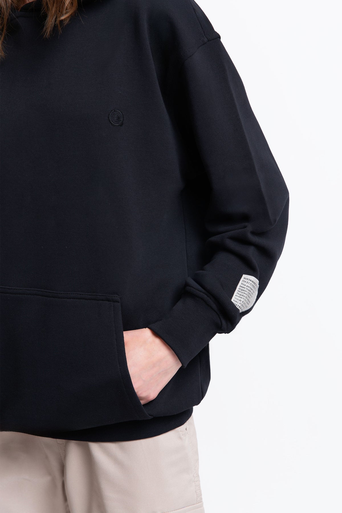 Kapüşonlu Logo Nakışlı Sweatshirt - 3