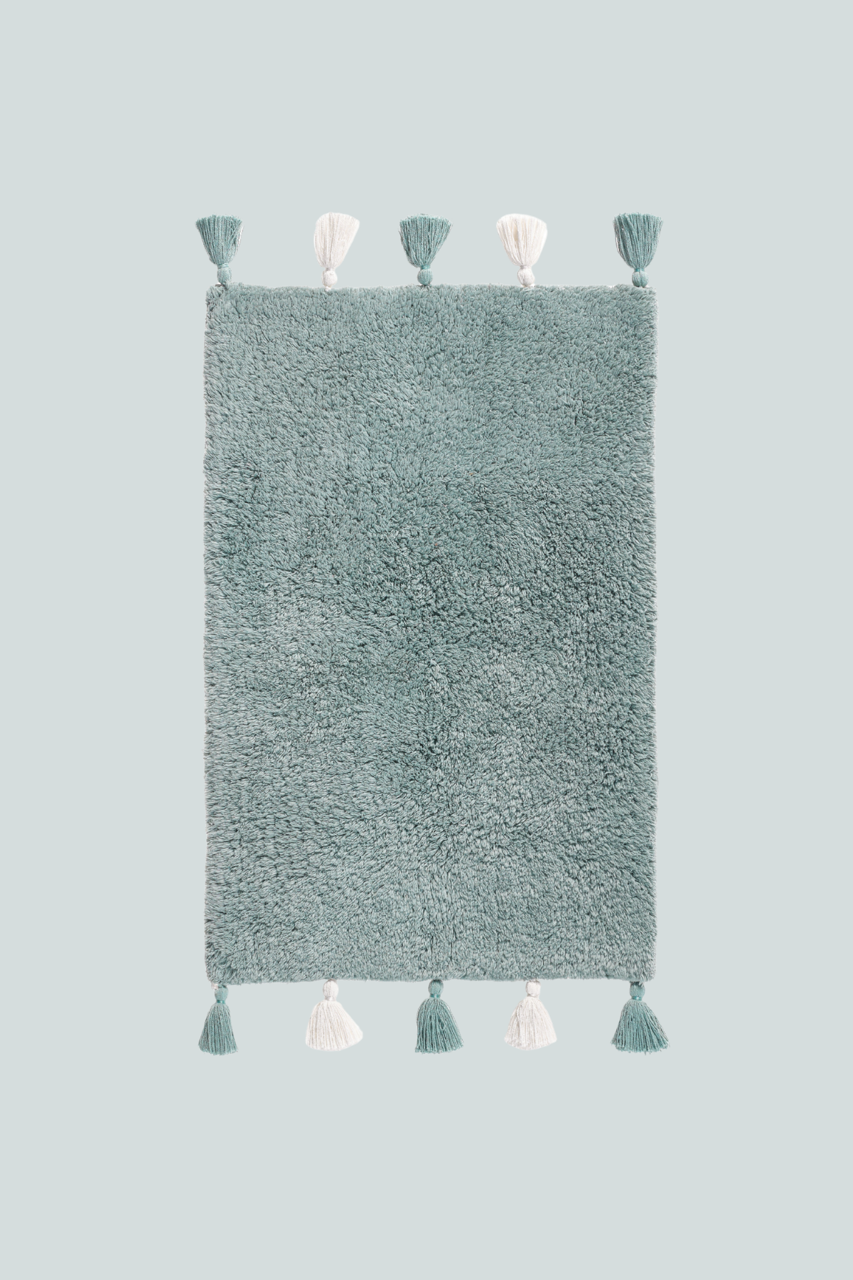 Loli Pamuk Banyo Paspası, Pudra Mavi, 50 x 80 cm - 0
