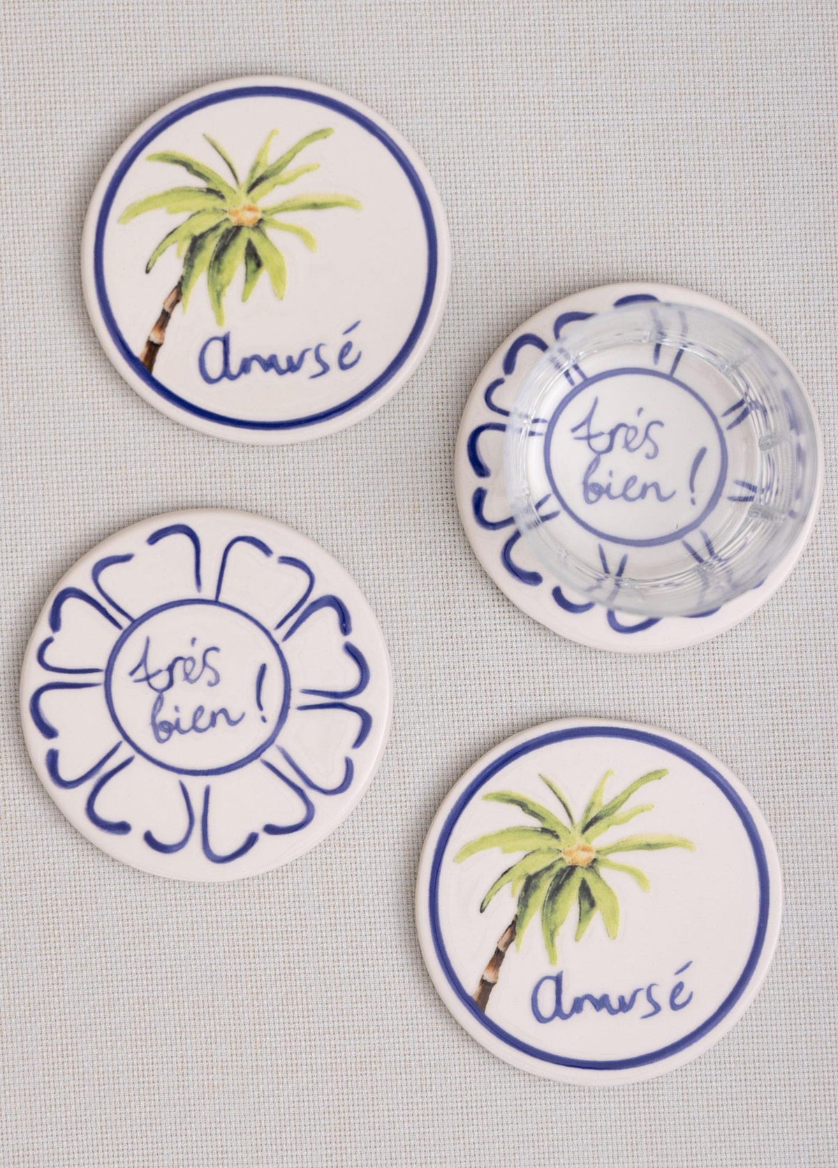 Palma Bardak Altlığı 4Lü Set10 Cm