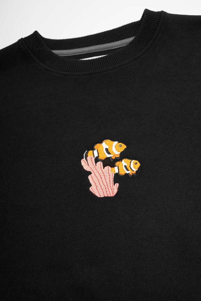 WWF Market | Palyaço Balığı Sweatshirt - Siyah 1 | Milagron