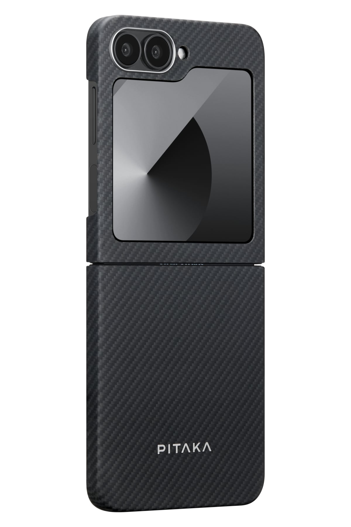 Classic Ultra Slim Galaxy Z Flip 6 Magsafe Uyumlu Aramid Fiber Kılıf Siyah
