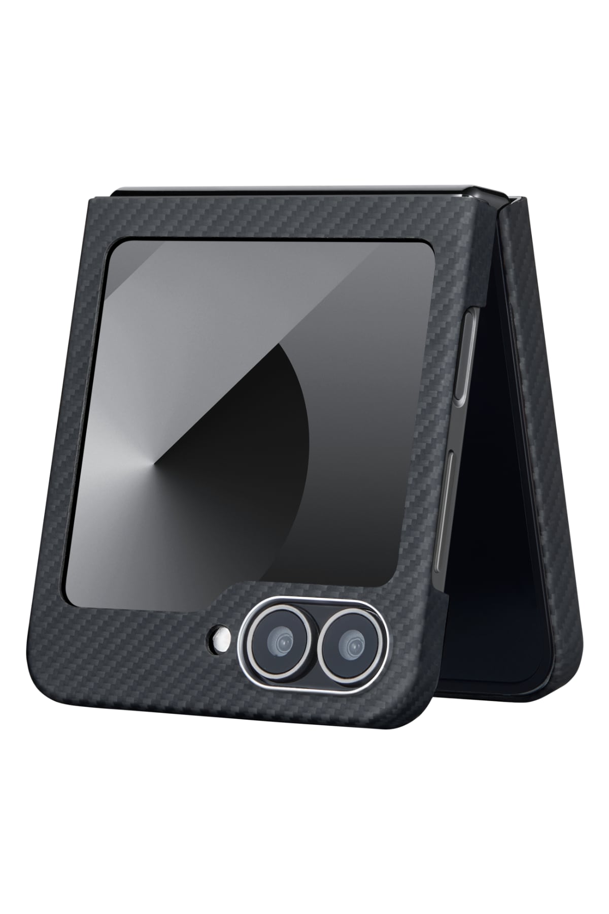 Classic Ultra Slim Galaxy Z Flip 6 Magsafe Uyumlu Aramid Fiber Kılıf Siyah