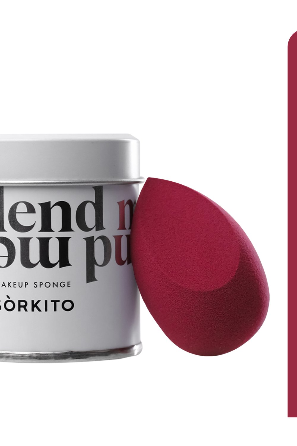 Görkito-Makyaj Süngeri - Bordo-Makyaj Süngeri-1-Milagron.com