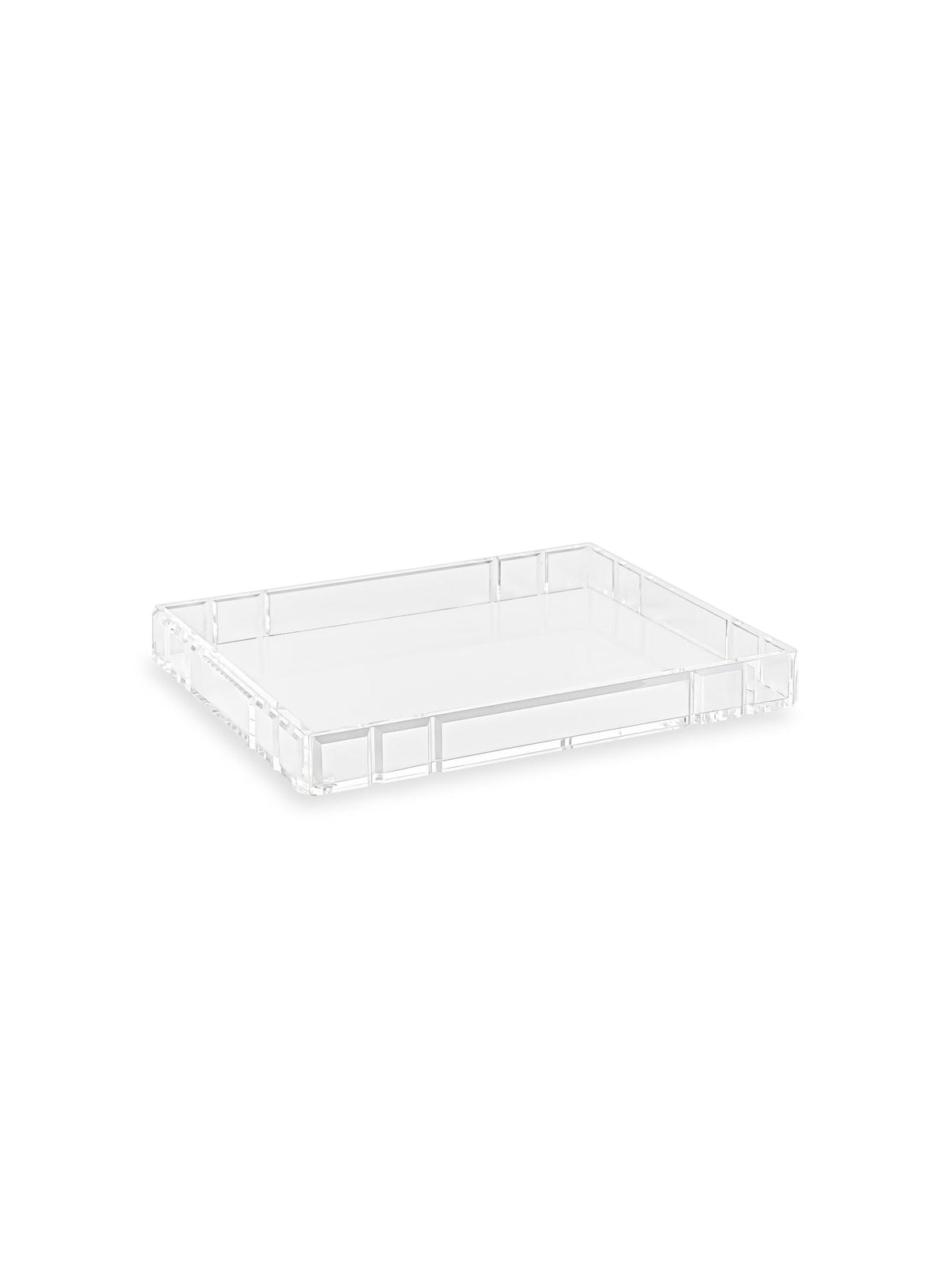 Memonza-Qbella Kristal Kesim Tepsi, Medium, Şeffaf-Tepsi-1-Milagron.com