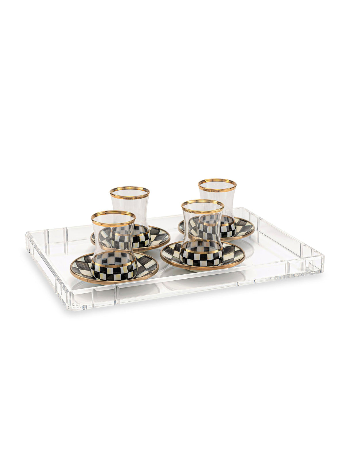 Memonza-Qbella Kristal Kesim Tepsi, X-Large, Şeffaf-Tepsi-2-Milagron.com