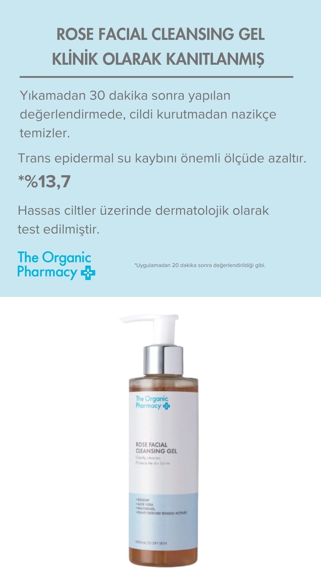 Rose Facıal Cleansıng Gel - Gül Özlü Yüz Temizleme Jeli 100Ml