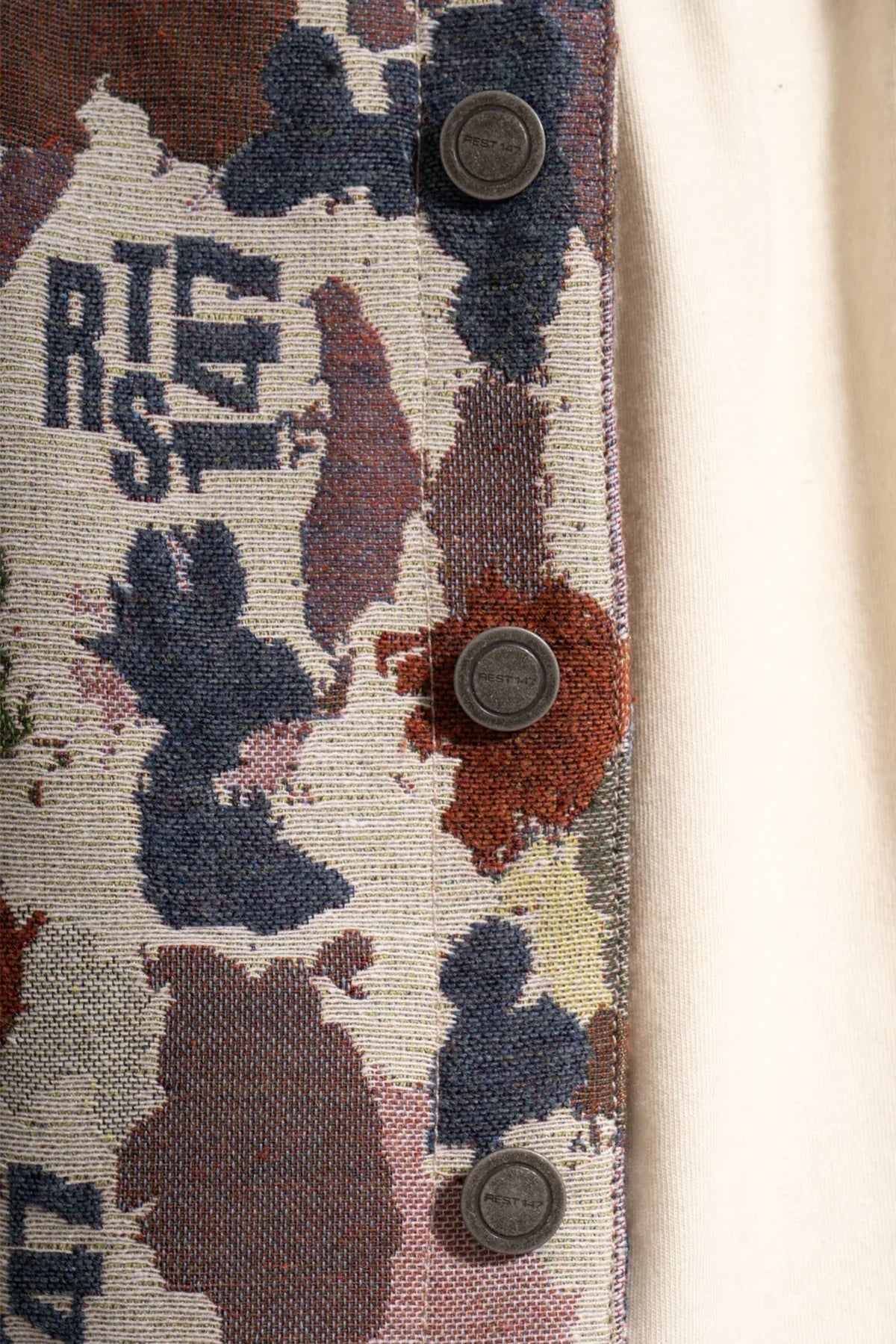 Erkek Relaxed Fit Jacar Camouflage Jacket - Kamuflaj