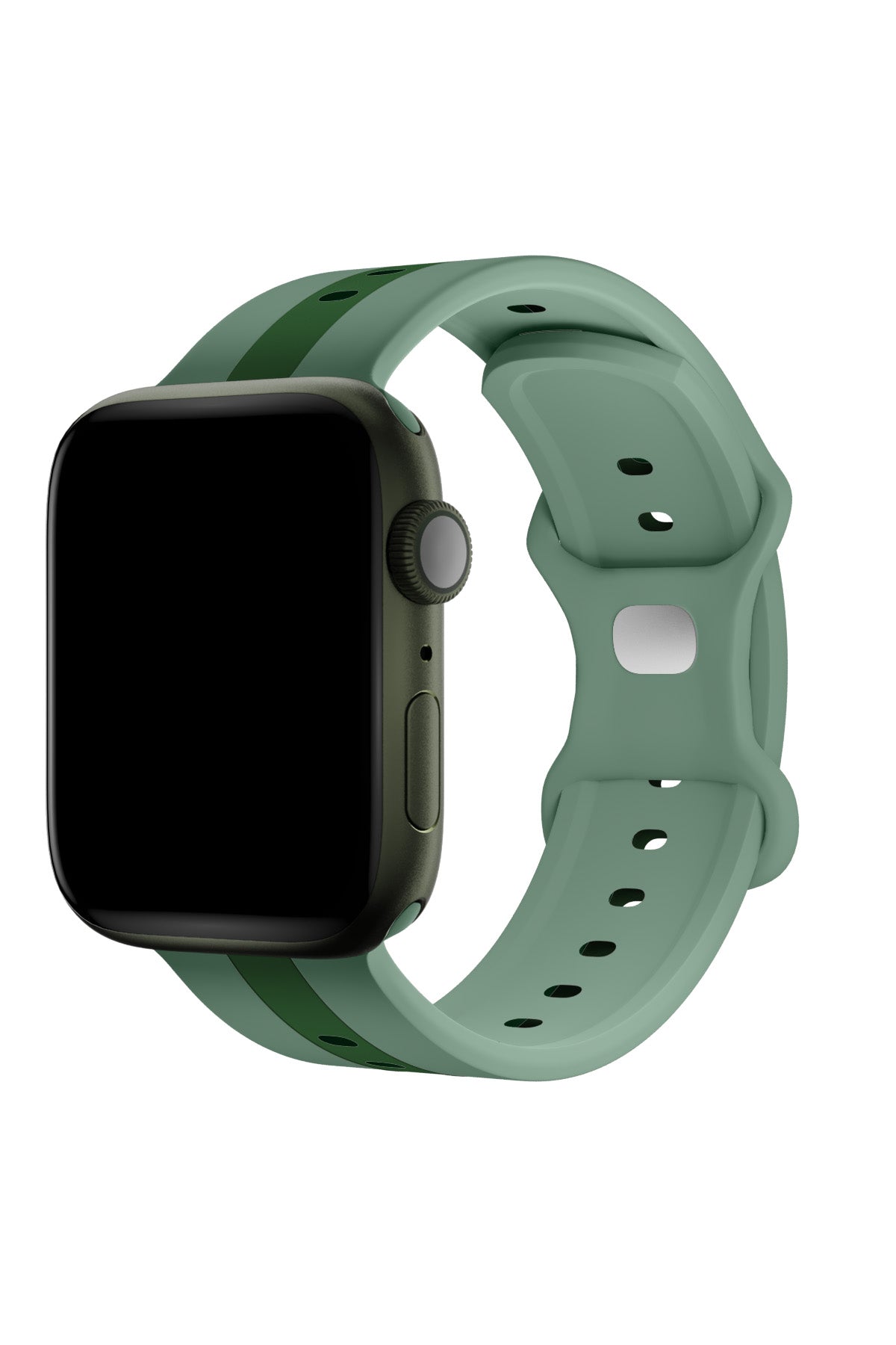 Apple Watch Uyumlu Dual Silikon Kordon Sage