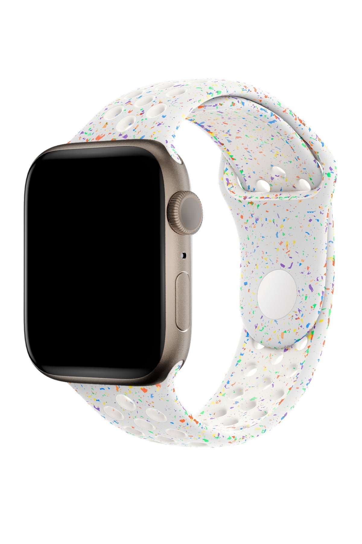 Apple Watch Uyumlu Silikon Delikli Spor Kordon Satin
