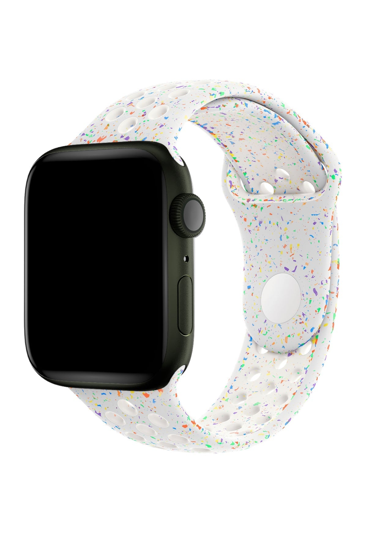 Apple Watch Uyumlu Silikon Delikli Spor Kordon Satin