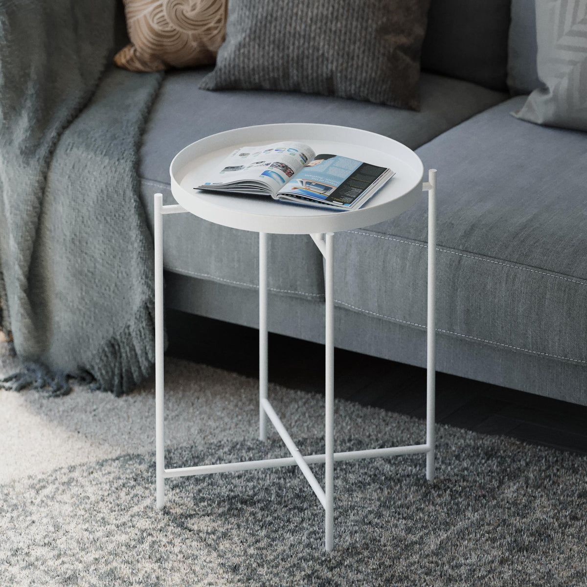 Shb-007-B Dekoratif Metal Sehpa