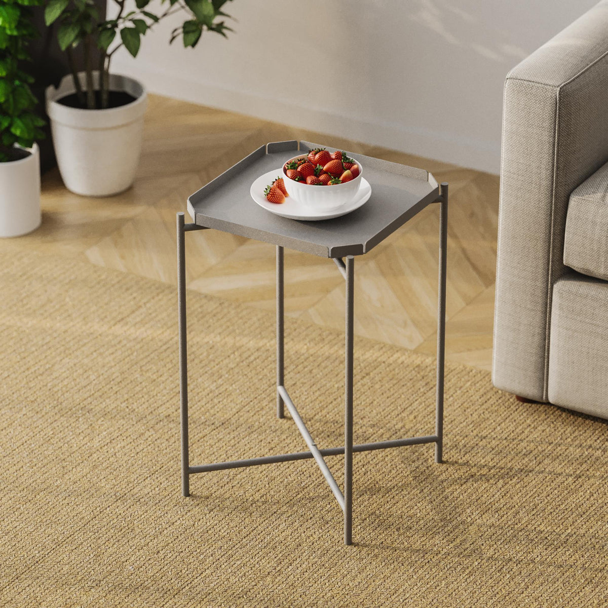 Shb-008-C Dekoratif Metal Sehpa