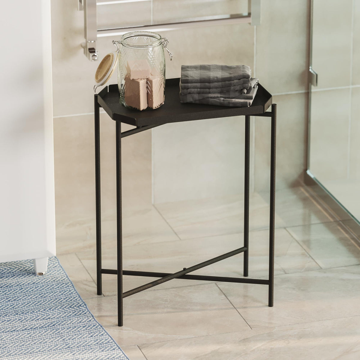 Shb-009 Dekoratif Metal Sehpa