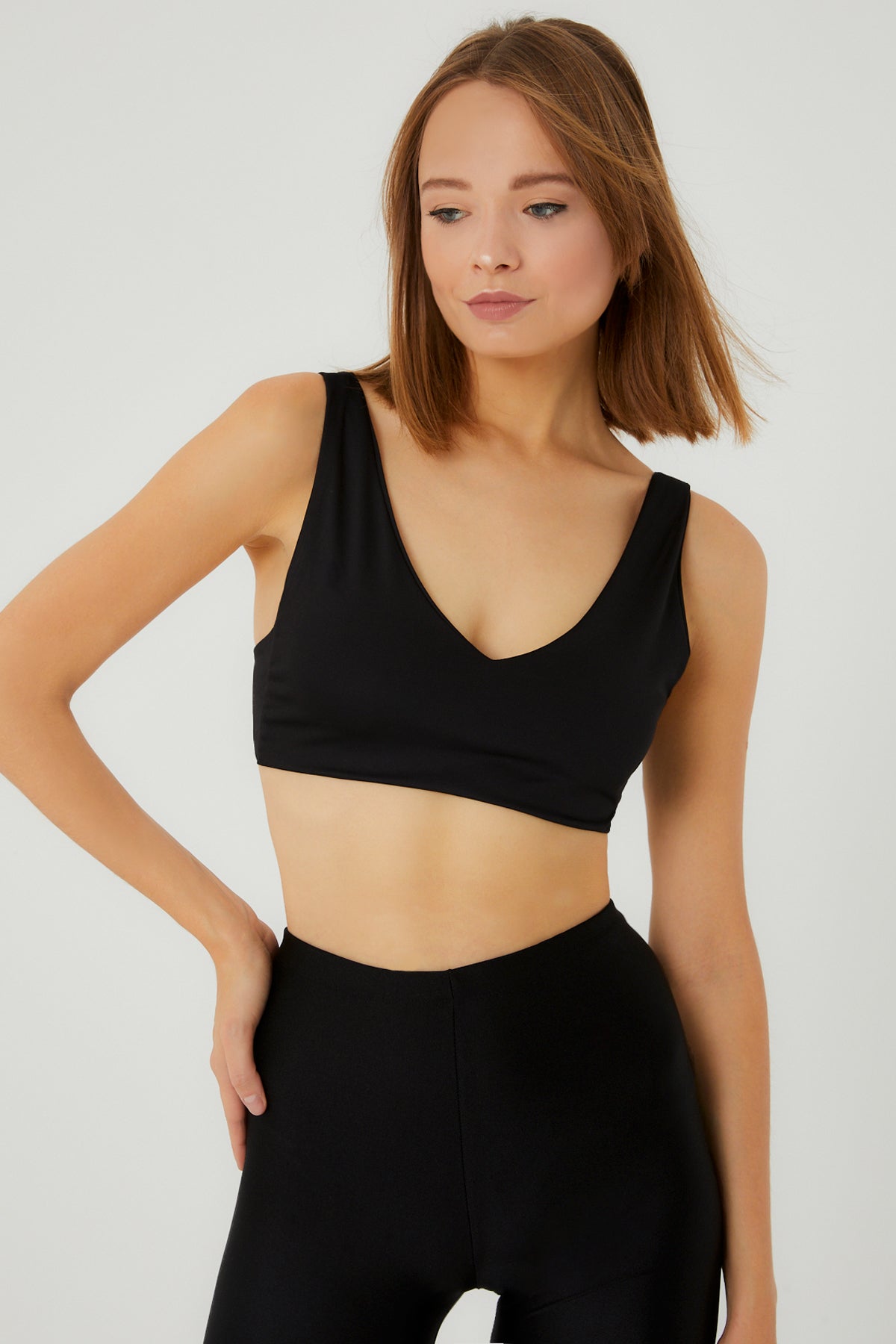Harmonia Mini Crop Top | Siyah