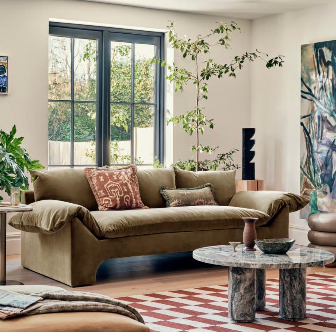 Lumira Kadife Sofa