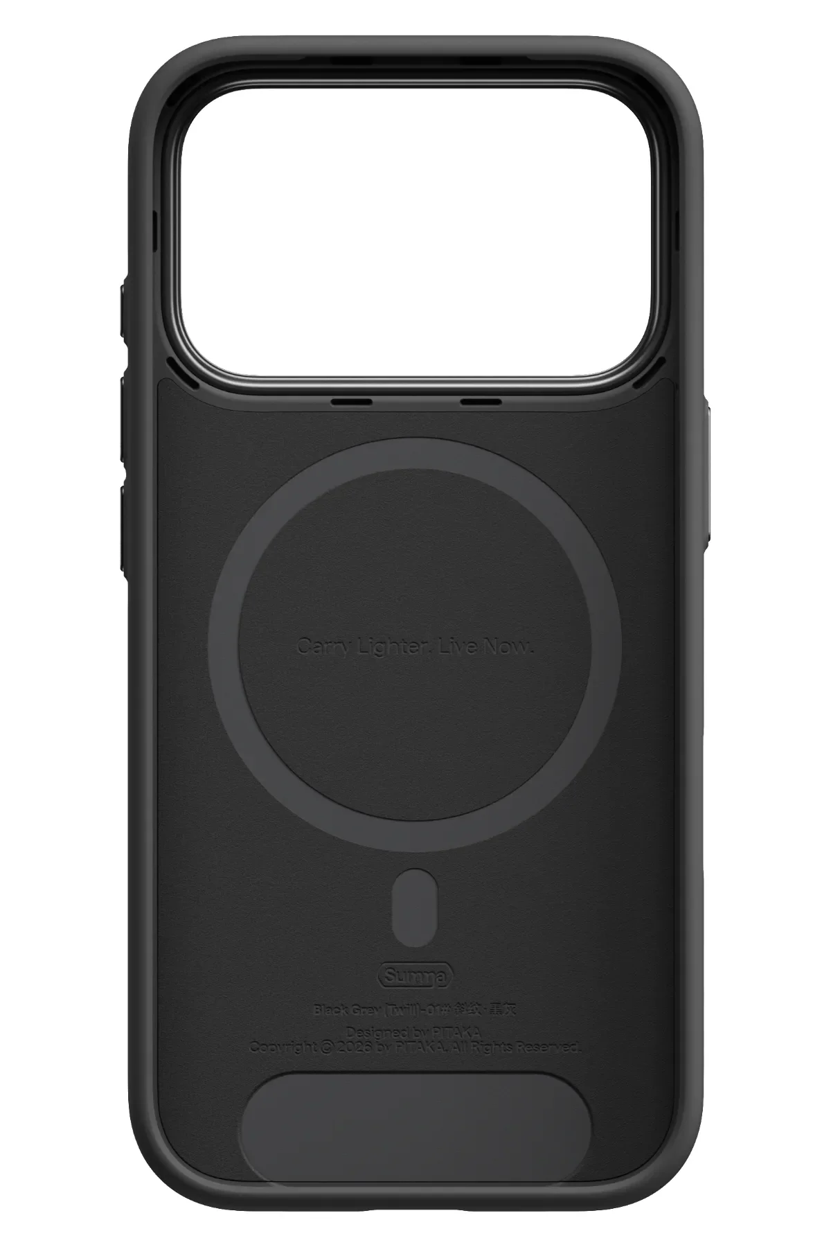 Summa 600D Iphone 18 Pro Max Magsafe Uyumlu Kılıf Black Gray