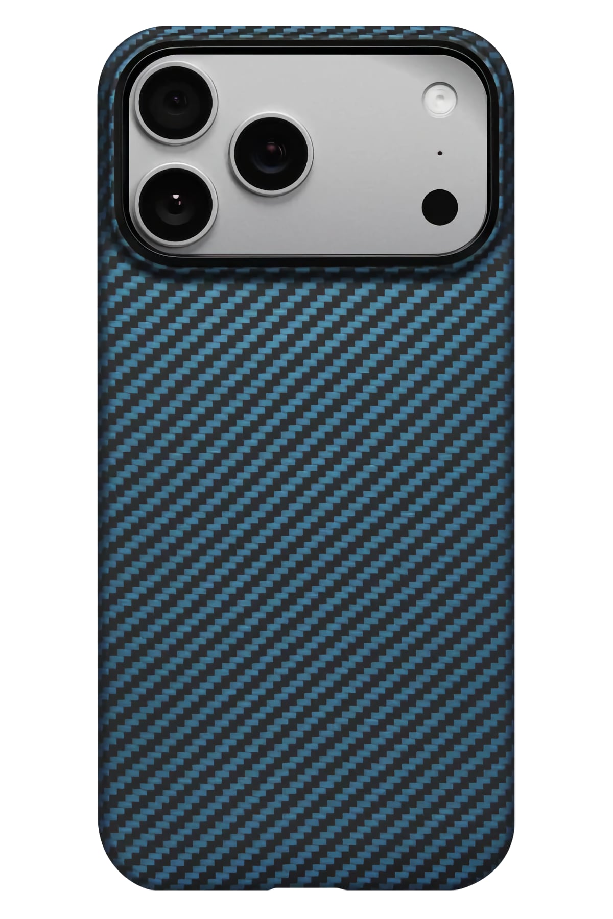 Tactile Woven Iphone 17 Pro Magsafe Uyumlu 1500D Aramid Fiber Kılıf Black Blue