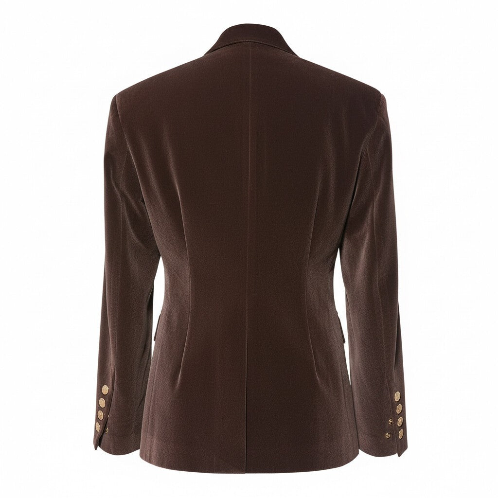 Tailored Velvet Blazer & Mini Skirt Set