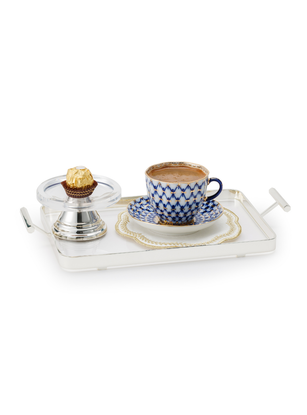 Memonza-Tartita Gümüş Detaylı Lokumluk, Şeffaf-Sunum Aksesuarları-3-Milagron.com