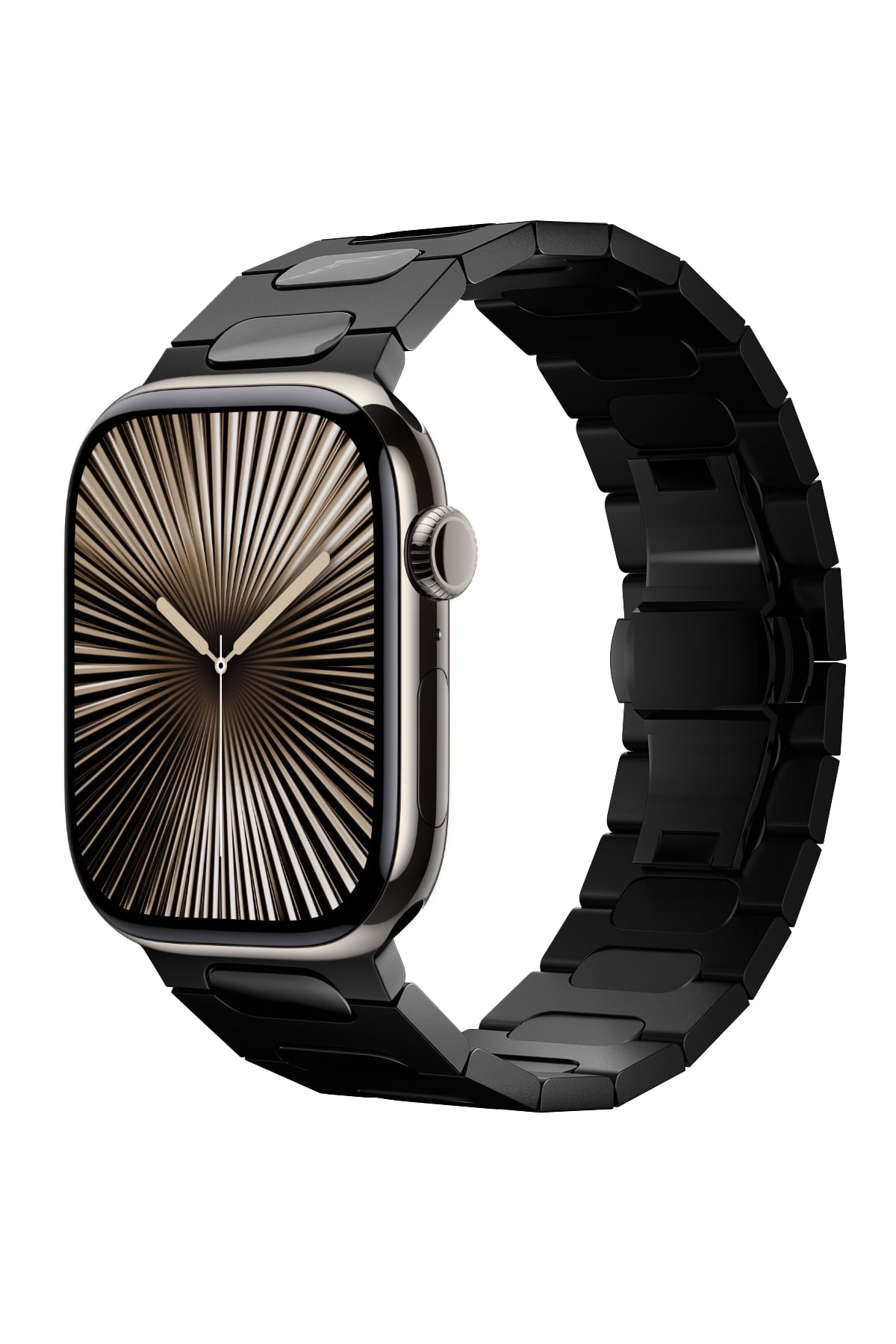 Titanova Apple Watch Uyumlu Titanyum Kordon Siyah