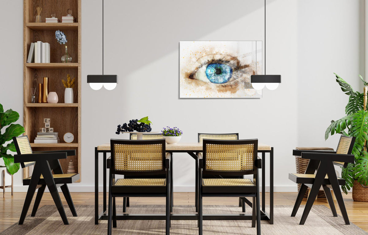 Uv-006 Baskılı Cam Dikdörtgen Duvar Tablosu
