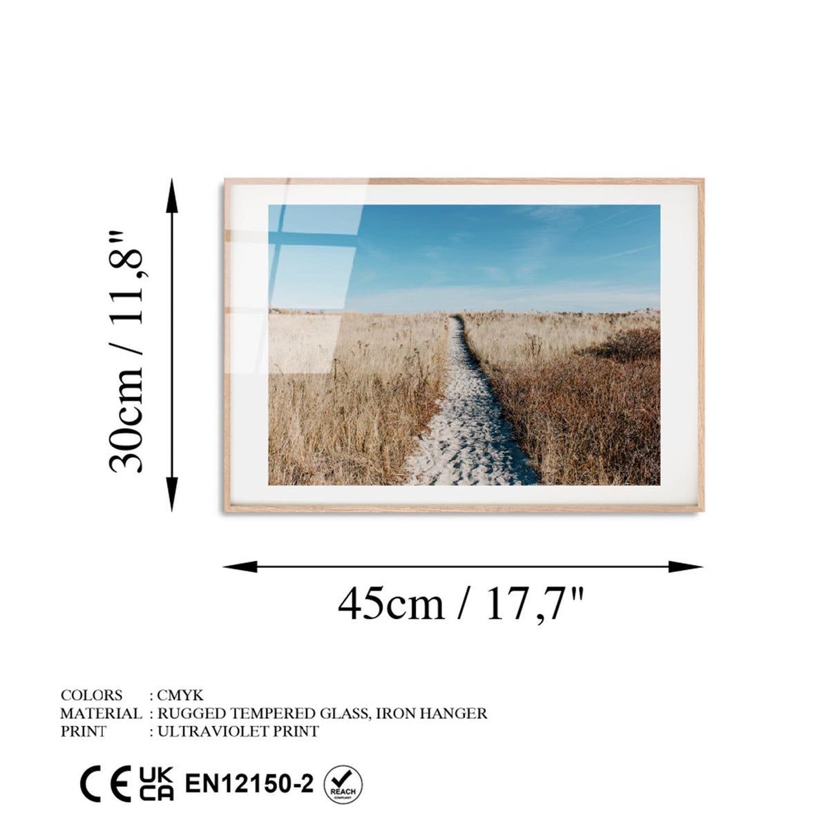 Uv-1081 Baskılı Cam Dikdörtgen Duvar Tablosu