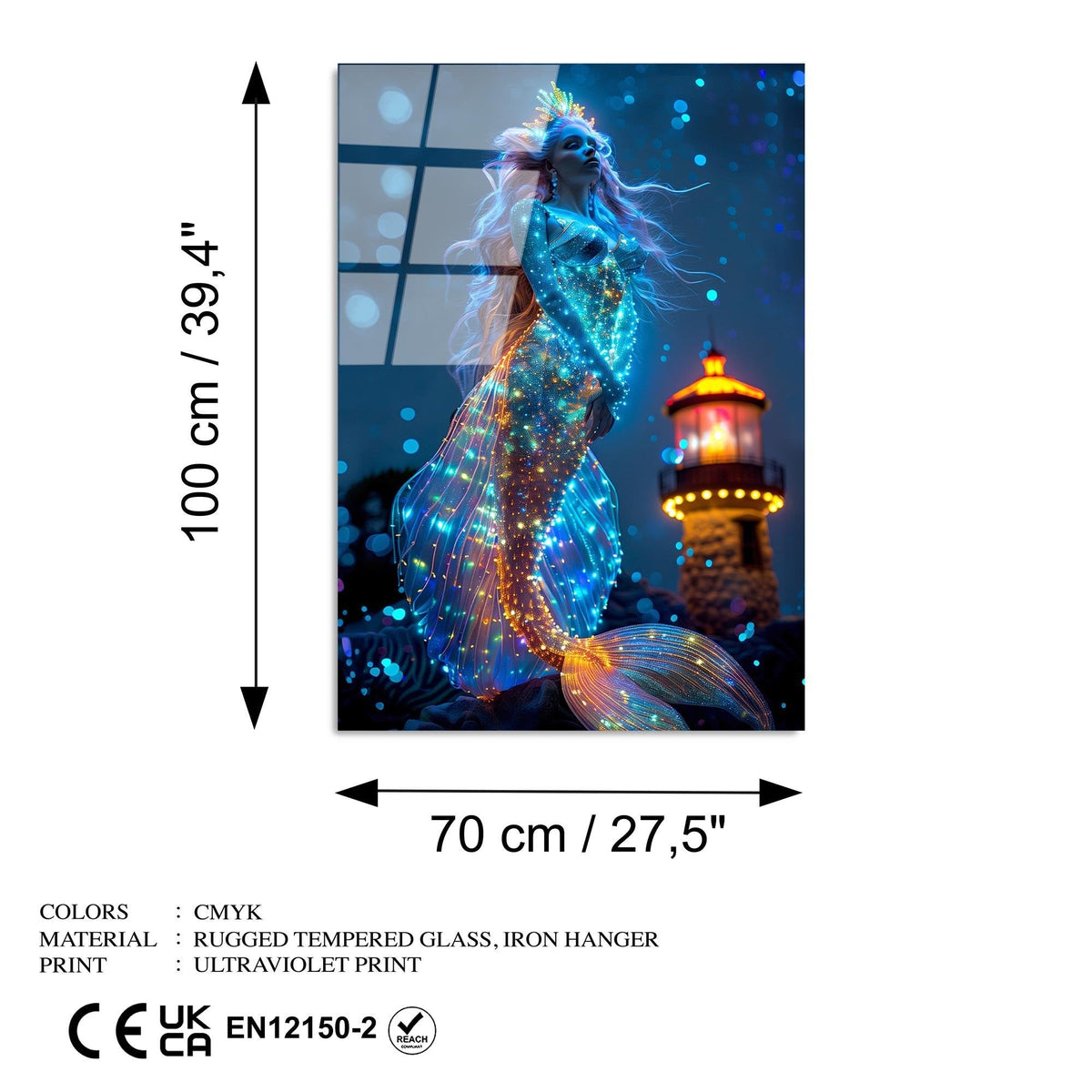 Uv-1180 Baskılı Cam Dikdörtgen Duvar Tablosu